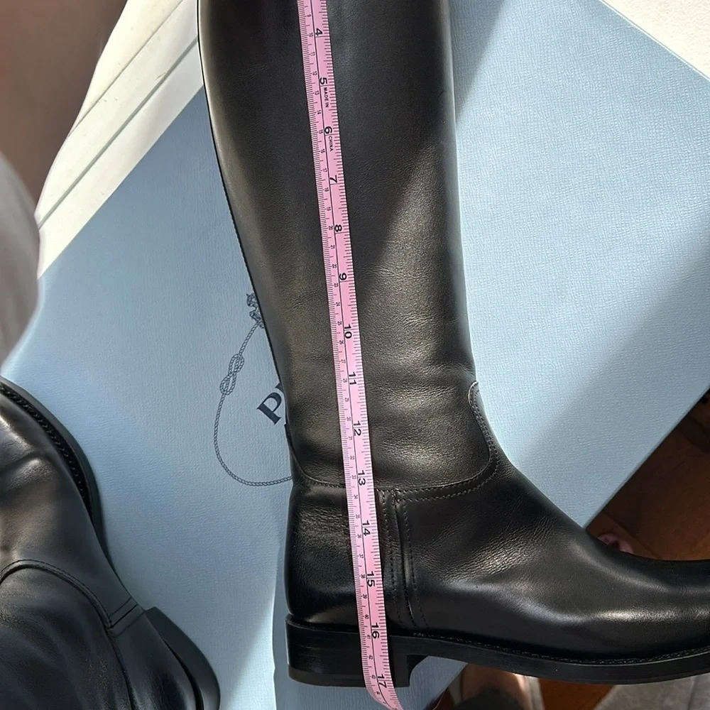 Prada knee high riding boots (size 38) - Picture 9 of 11